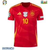 Spania Dani Olmo #10 Hjemmedrakt EM 2024 Kortermet